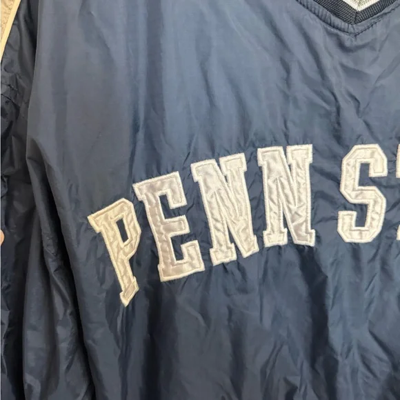 Vintage Penn State Russell Athletic Pullover Windbreaker Large Jacket Appliqué - Picture 2 of 6